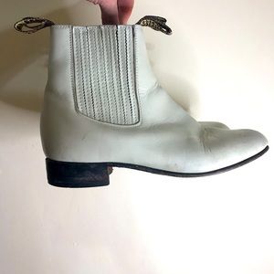 El Besserro leather boots- bone- women’s size 8.5